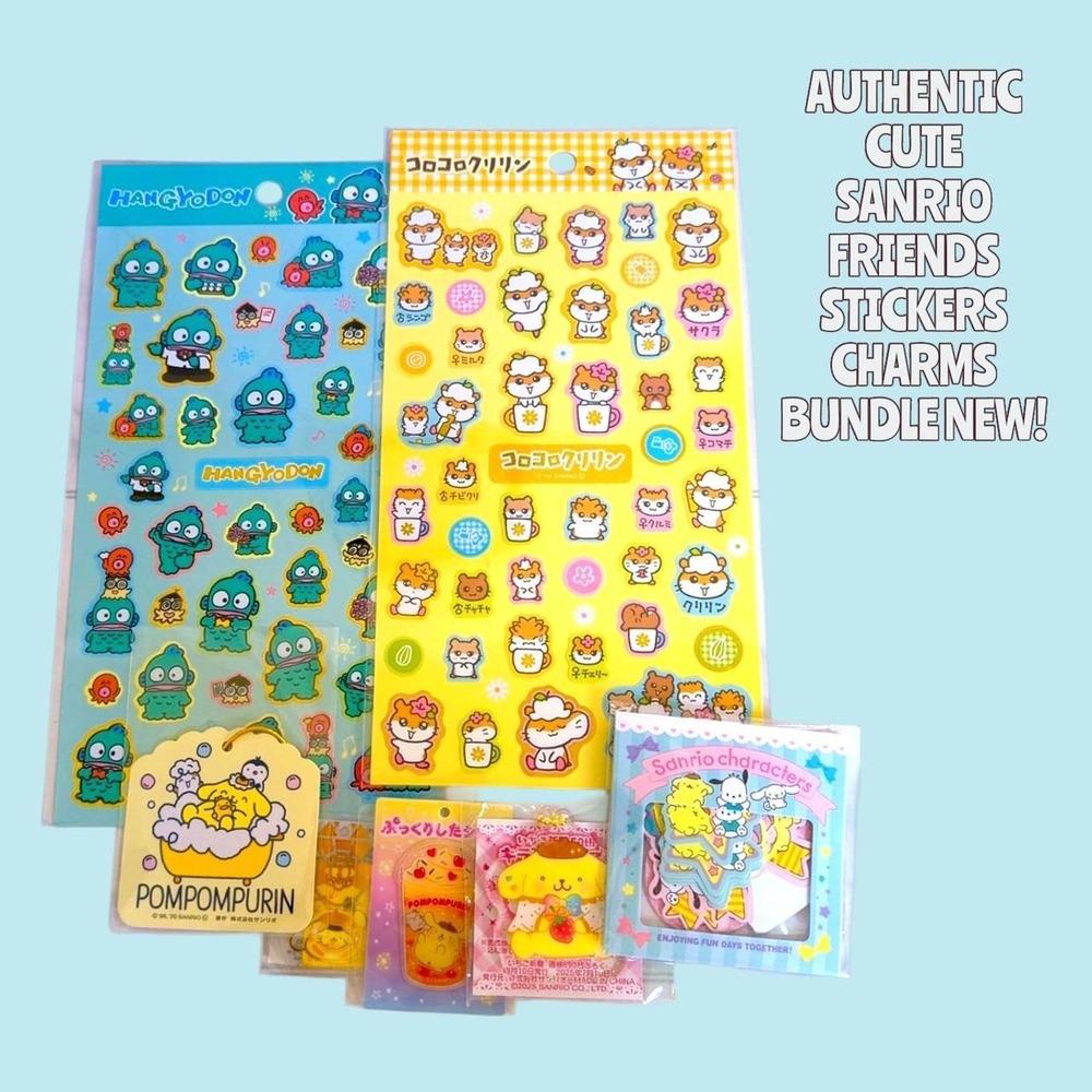 AUTHENTIC RARE SANRIO STICKERS STATIONARY LOT NEW